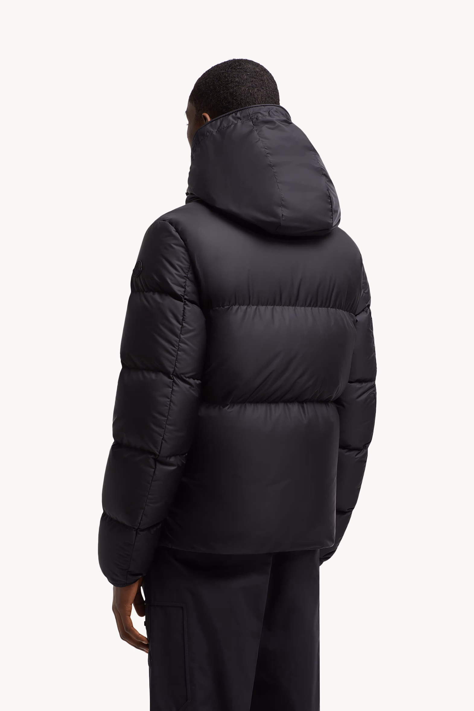 Montcla Hooded Short Down Jacket Men Black Moncler 5